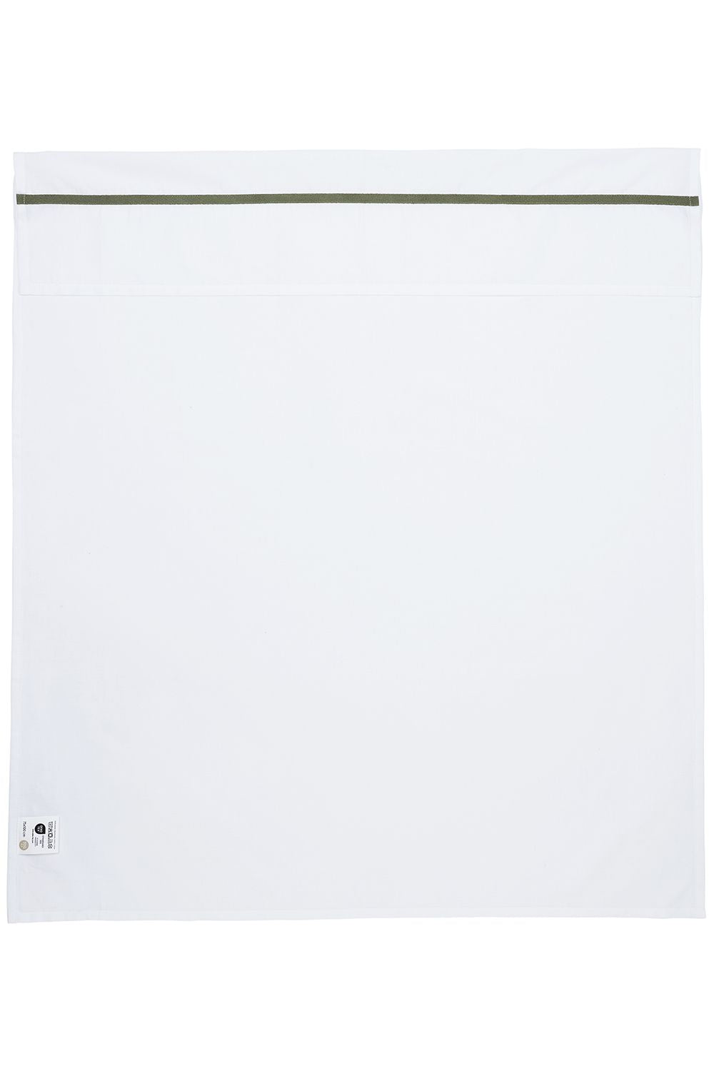 Ledikantlaken Bies Babybed (100x150 cm) - Olive Green
