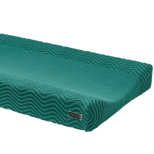 Aankleedkussenhoes Waves Emerald Green
