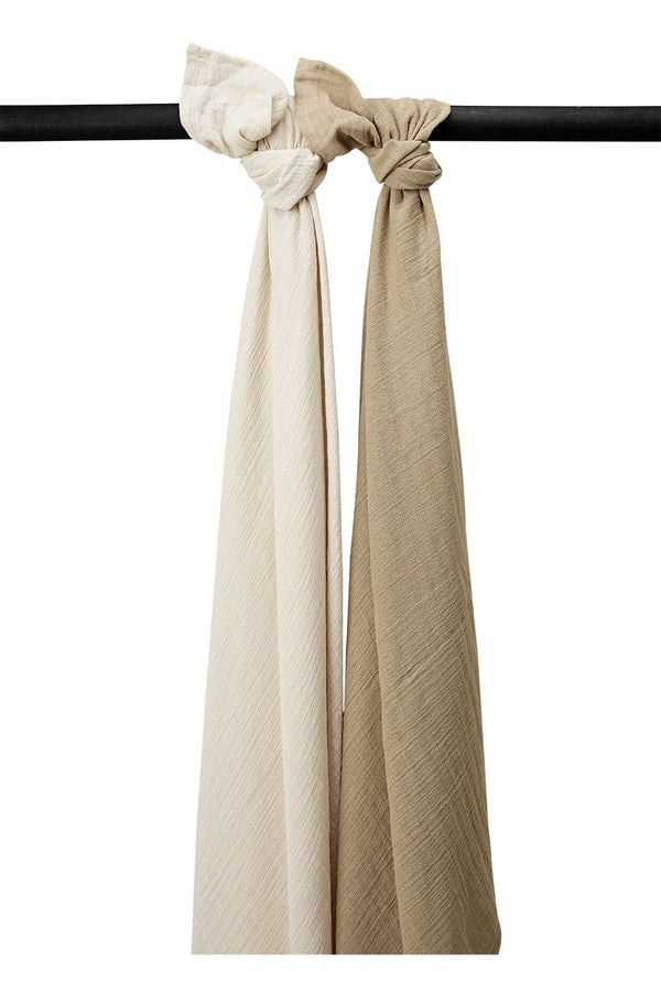 Swaddle 120x120cm 2-pack pre-washed (div kleuren)