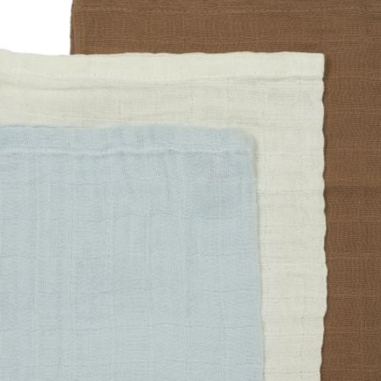 Hydrofiele monddoekjes 3-pack (effen kleuren)
