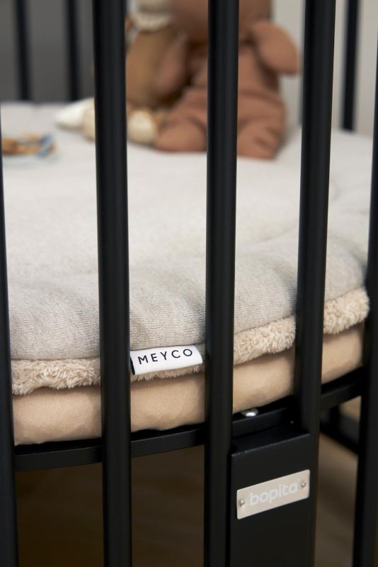 Playpen mat Sand Melange/Teddy Round