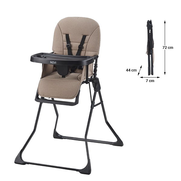Mila high chair - Sand Melange