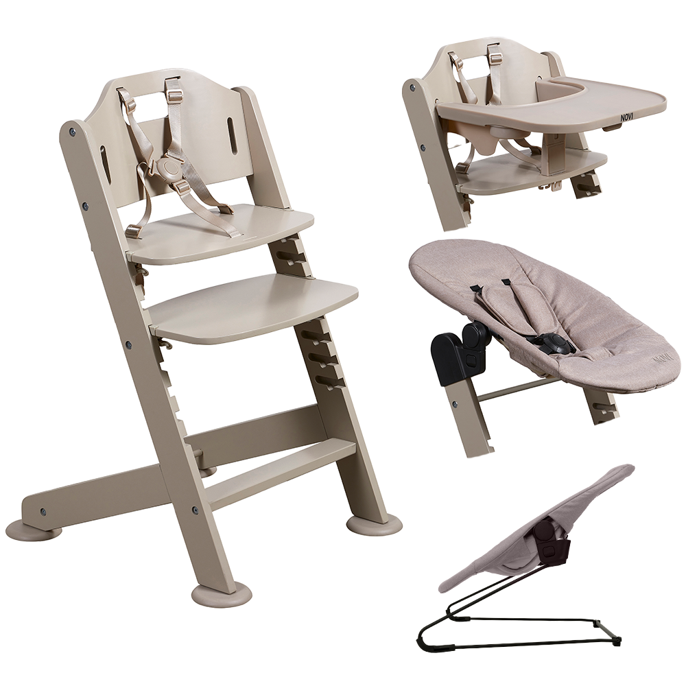 Novi Baby 1-2 Grow Kinderstoel - Sand