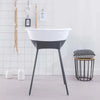 Bad Silk Oat + badstandaard Dark Grey
