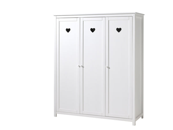 Amori 3-door wardrobe - White