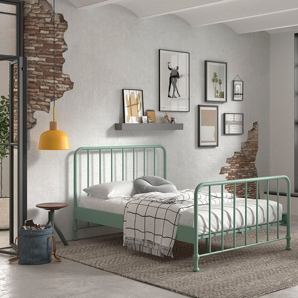 Bronxx twinbed 140x200 cm - Olive Green