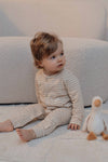 Eendelige Pyjama Natural Stripes - 74/80 (6-12 maanden)