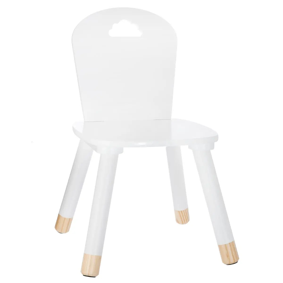 Witte kinderstoel