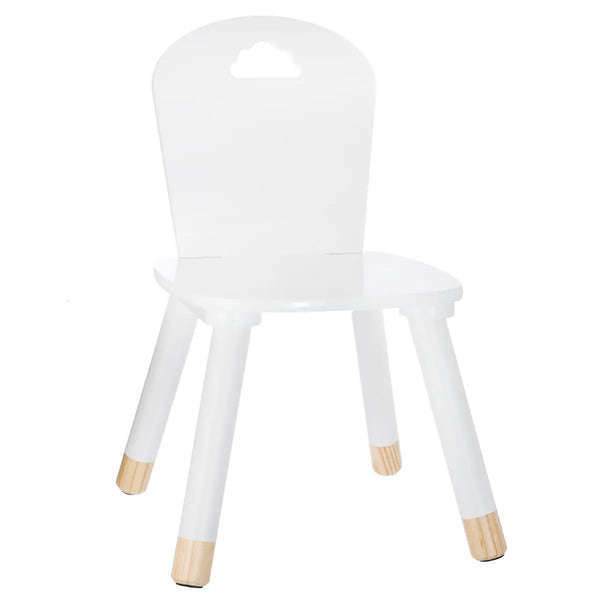 Witte kinderstoel