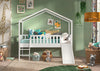 Huisbed Dallas met glijbaan 90x200 - Wit