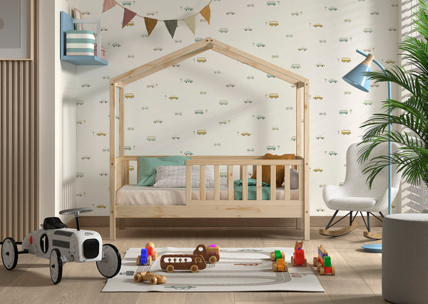 Dallas House Bed Toddler Bed 70x140 cm - Natural