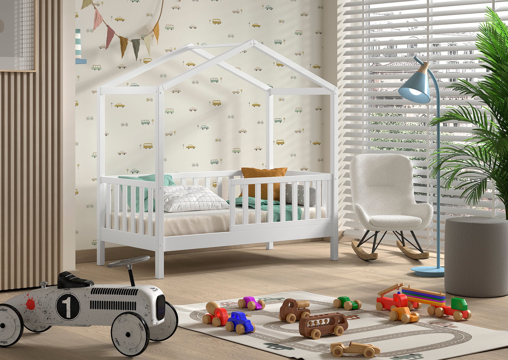 Vipack Dallas Toddler Bed 70x140 cm - House Bed