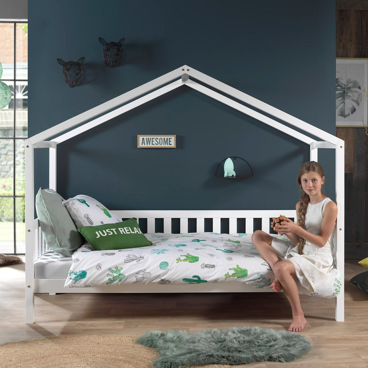 Huisbed Dallas 90x200 cm - Wit