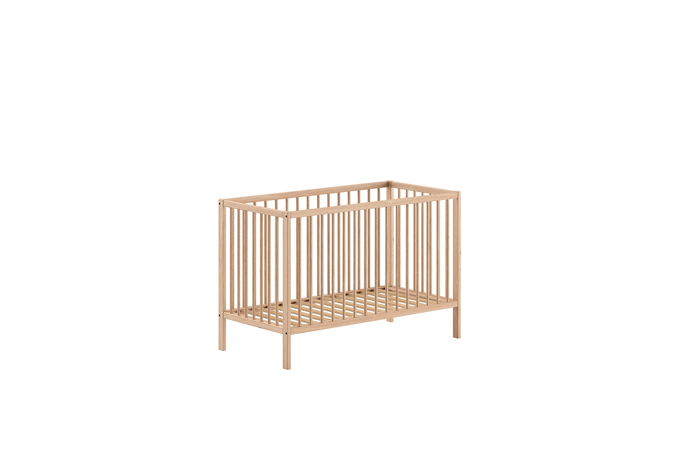 2-delige Babykamer Dino (bed en commode) - Nature of Wit