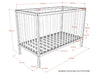 2-delige Babykamer Dino (bed en commode) - Nature of Wit
