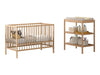 2-delige Babykamer Dino (bed en commode) - Nature of Wit