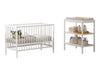 2-delige Babykamer Dino (bed en commode) - Nature of Wit