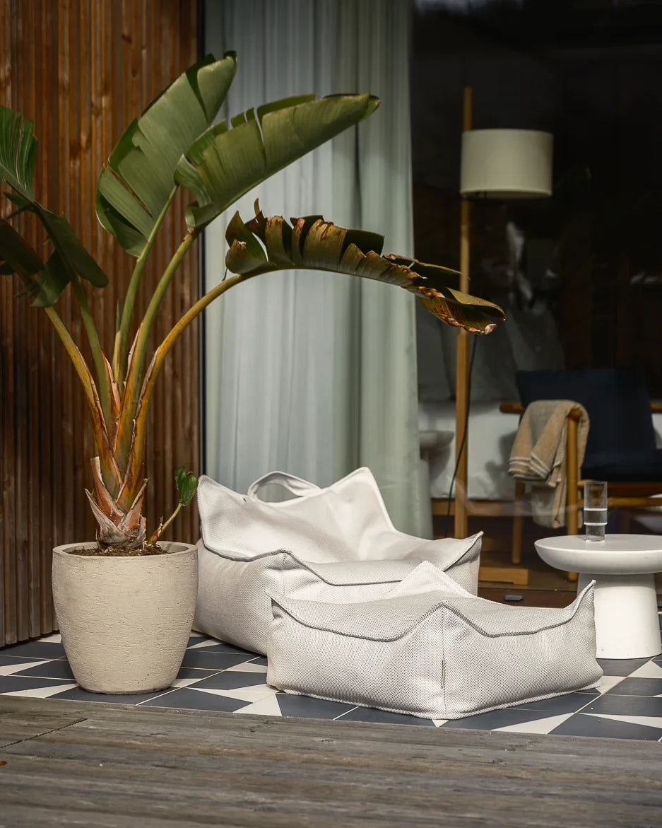 Outdoor Square Ottoman - Terra