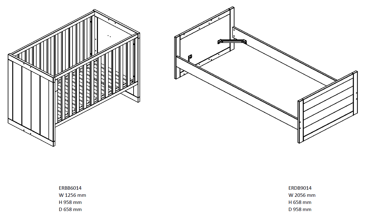 Erik Meegroeibed (60x120) - (90x200)