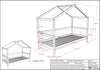Forrest Huisbed 90x200 - Wit