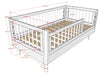 Forrest Toddler Bed 70x140 cm - White