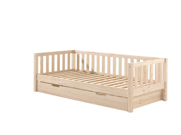 Fritz Kajuitbed met of zonder opberglade 90x200 - Naturel
