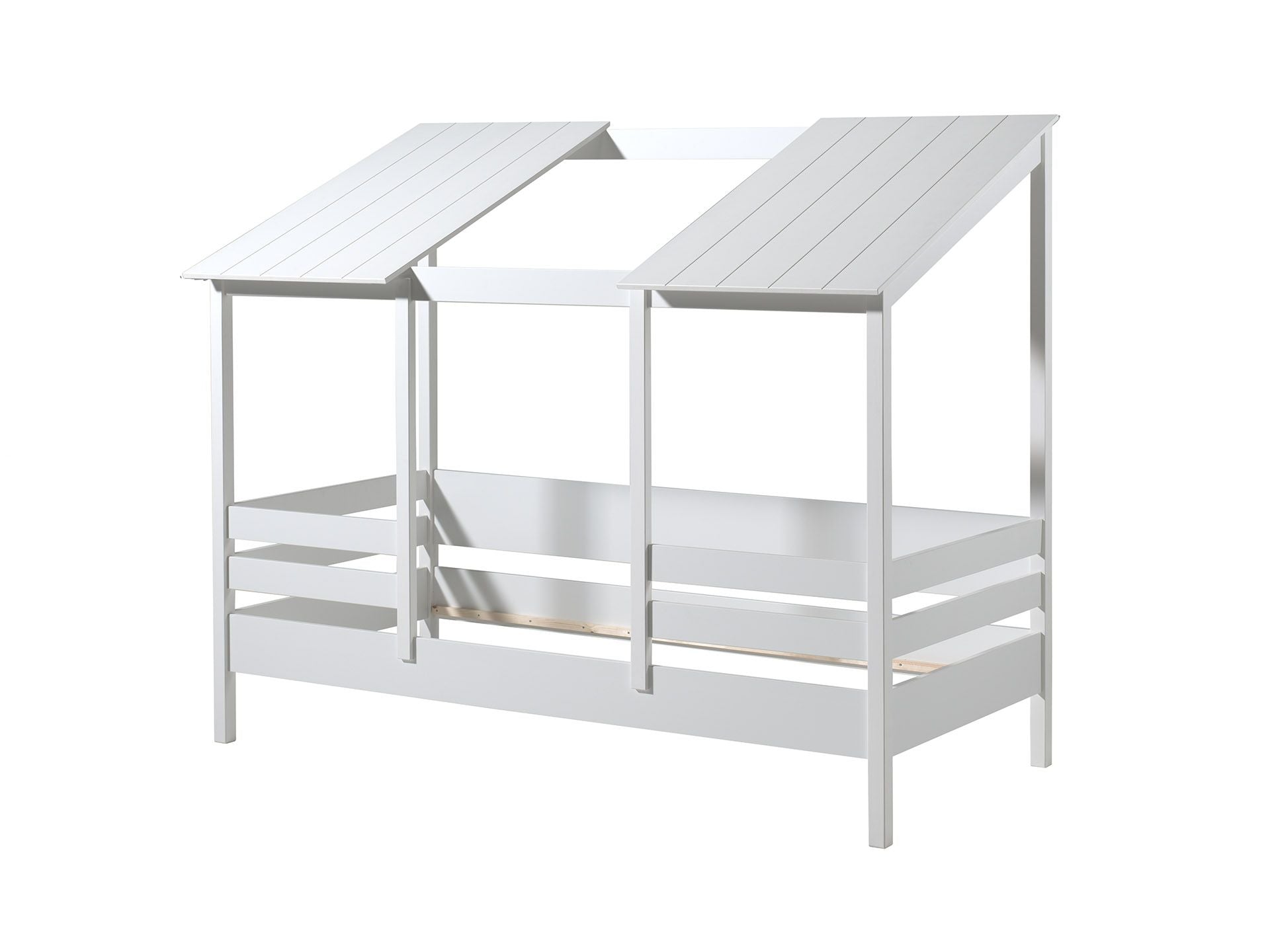 Huisbed met 2 dak panels 90x200 cm