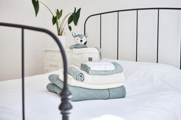 Ledikantlaken babybed (120x150 cm) - Love You Nougat