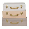 Set of 3 storage cases - Beige