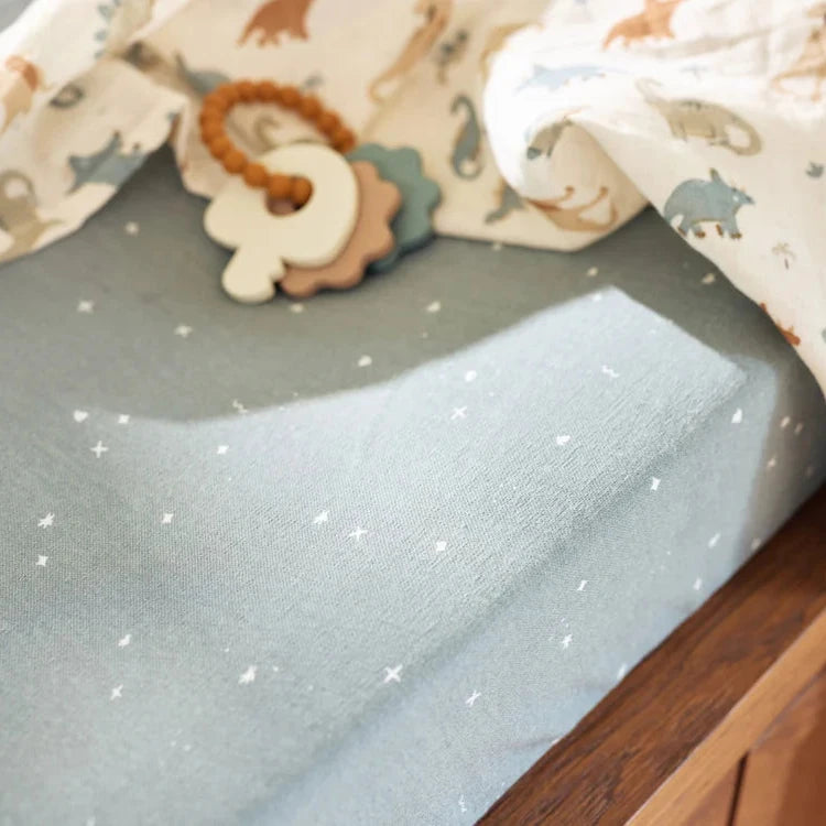 Changing pad cover Twinkling - Sea Green