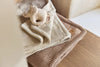 Ledikantdeken 100x150 cm - Box Knit Milky Coffee