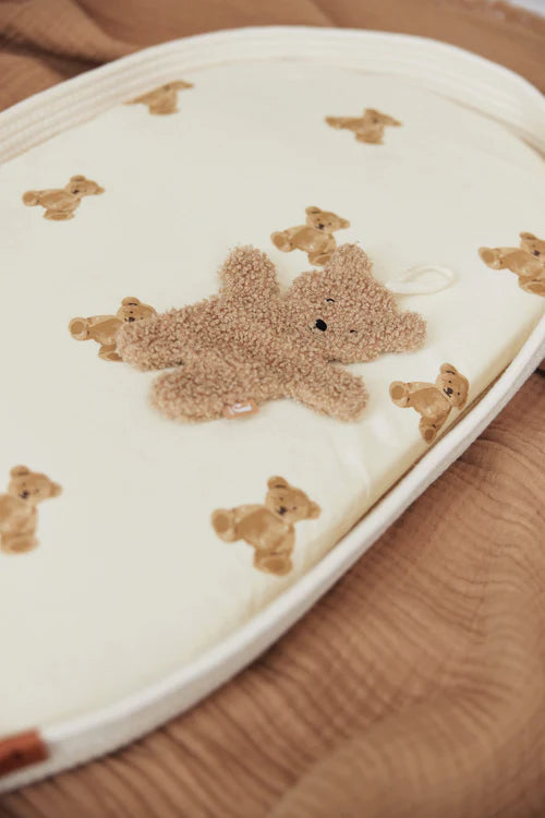 Fitted sheet crib/co-sleeper (40/50 x 80/90 cm) - Teddy Bear