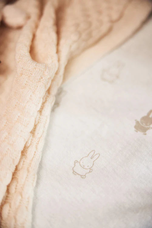 Hoeslaken ledikant (60x120 cm) - Miffy Nougat