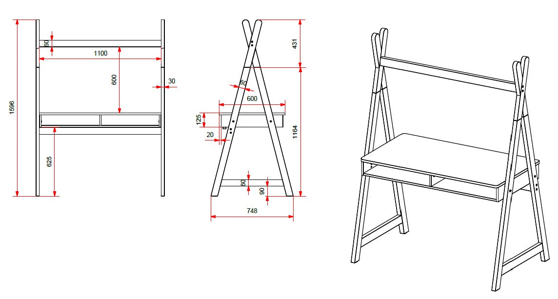 Kiddy Bureau Tipi