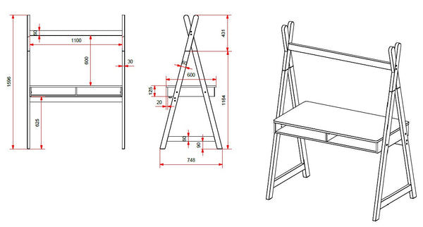 Kiddy Bureau Tipi