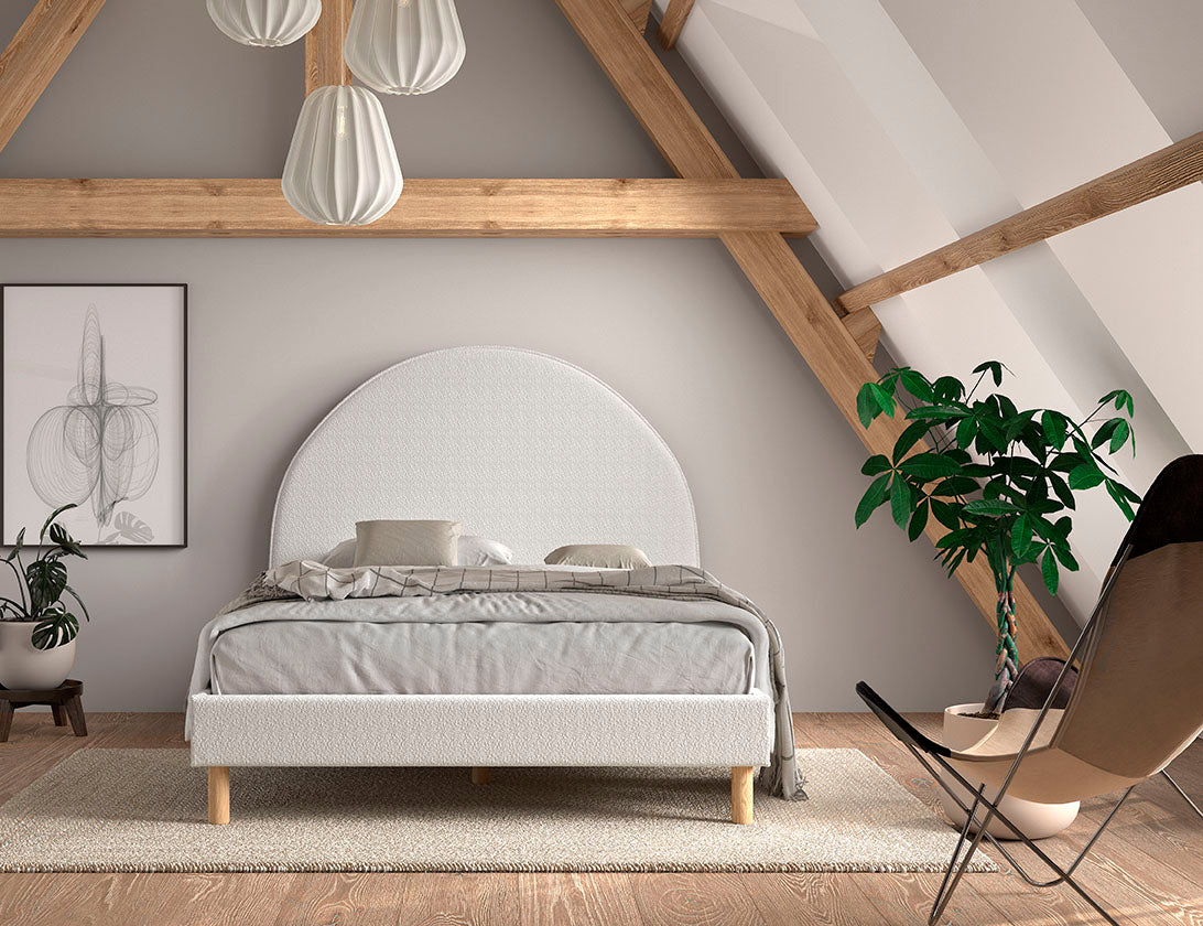 Moon bed 140x200 - Wit
