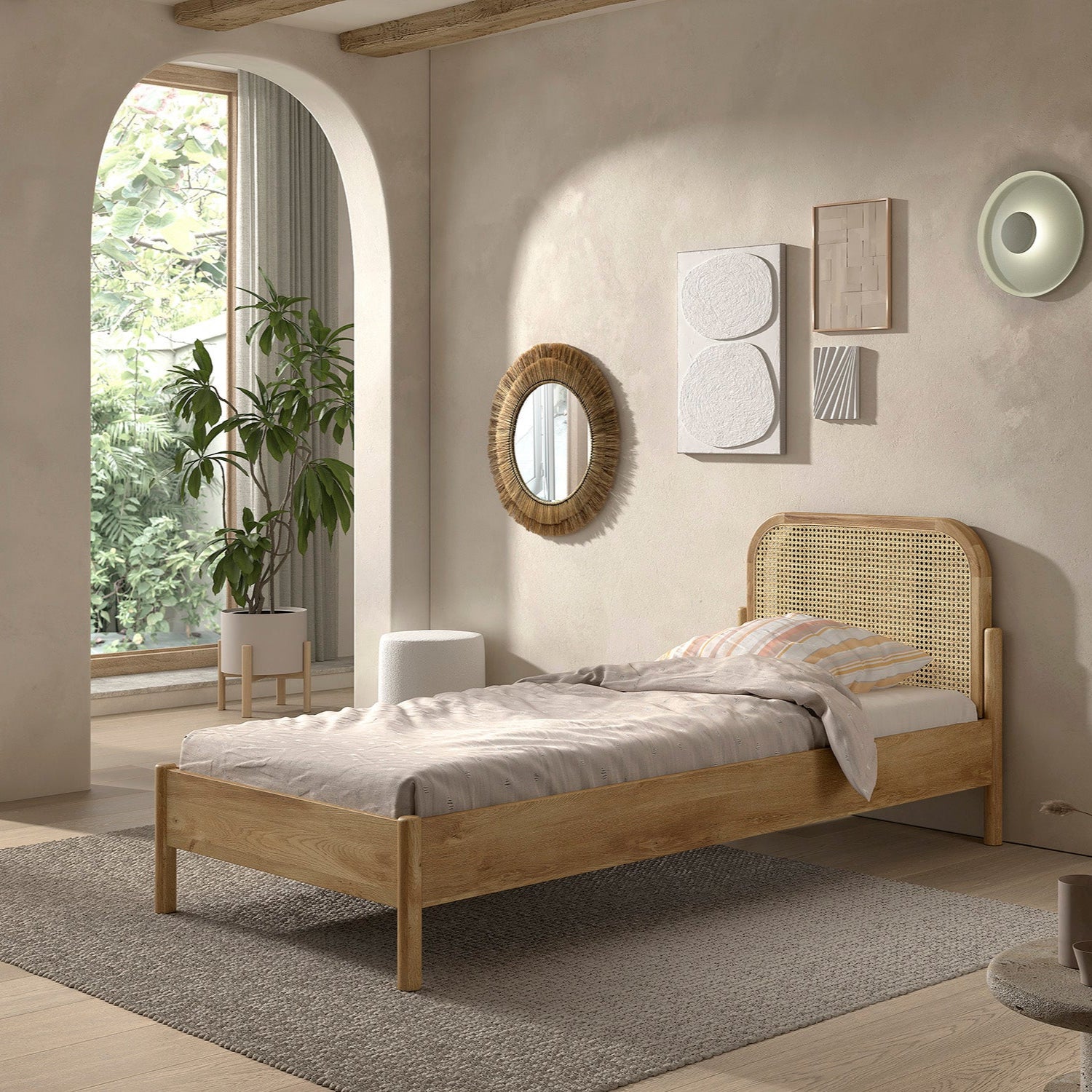Olive 90x200 - Rotan/Eiken