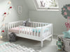 Toddler bed 70x140 with or without matching bed drawer - white