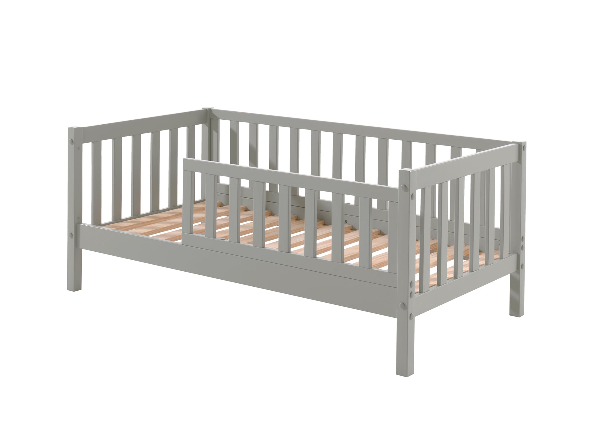 Toddler bed 70x140 with or without matching bed drawer - gray