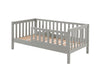 Toddler bed 70x140 with or without matching bed drawer - gray