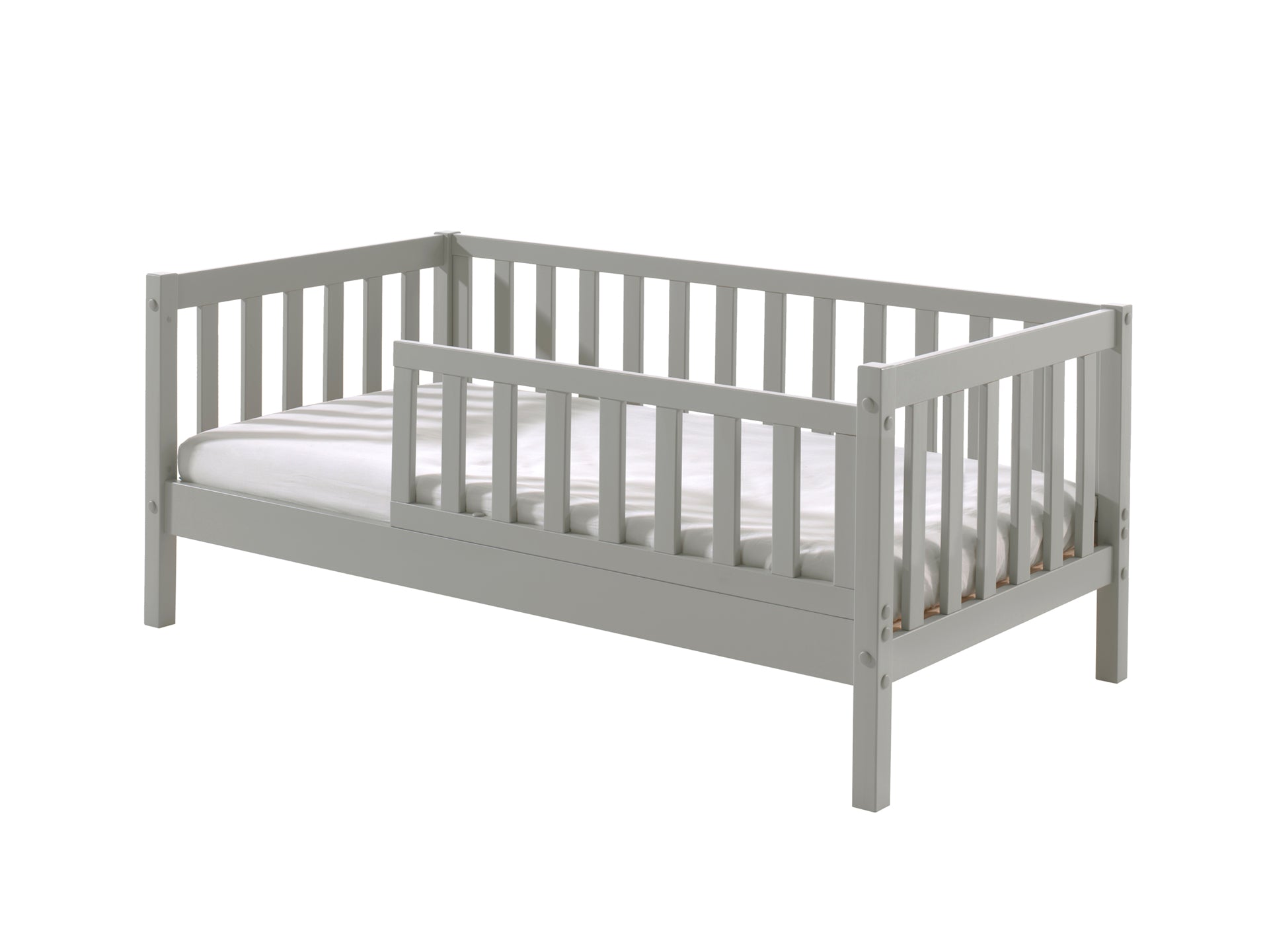 Toddler bed 70x140 with or without matching bed drawer - gray