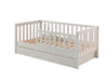 Toddler bed 70x140 with or without matching bed drawer - white