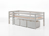 Pino halfhoogslaper inclusief 3 opbergladen 90x200 cm