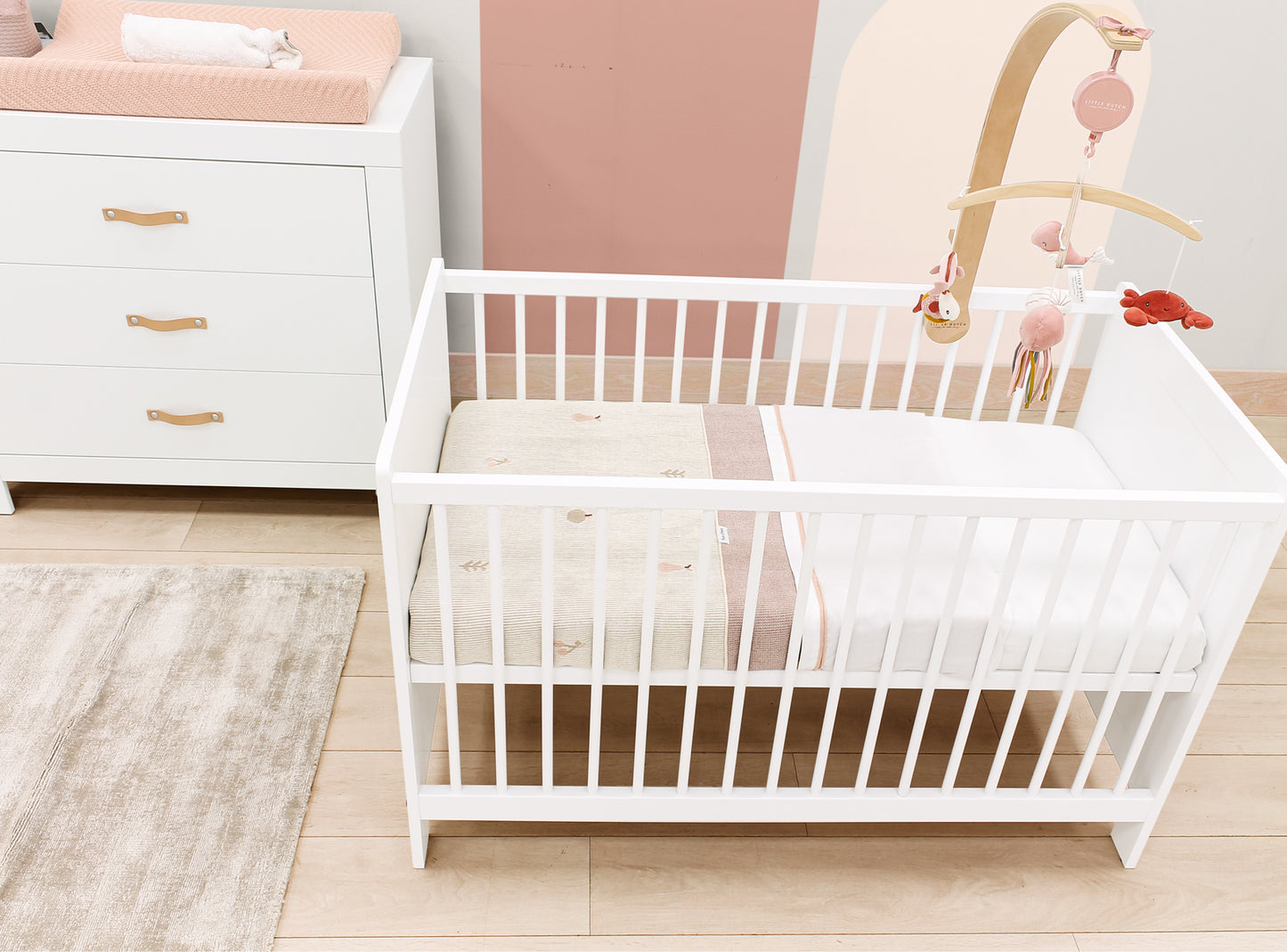 Bopita 3-delige babykamer Senn (bed incl matras, commode en kast)