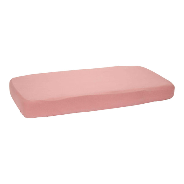 Hoeslaken 1-pers bed (90x200 cm) - Organic Cotton - Pink Blush