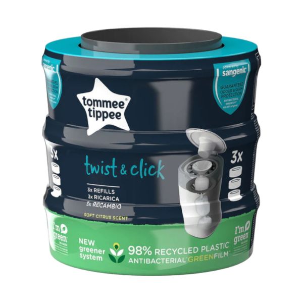 Tommee Tippee | Sangenic | Twist & Click | Refill cassette (3-pack)
