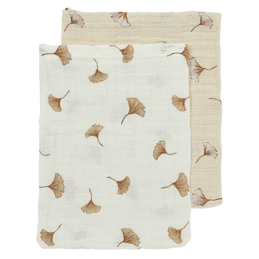 Hydrofiele washandjes 2-pack - Gingko
