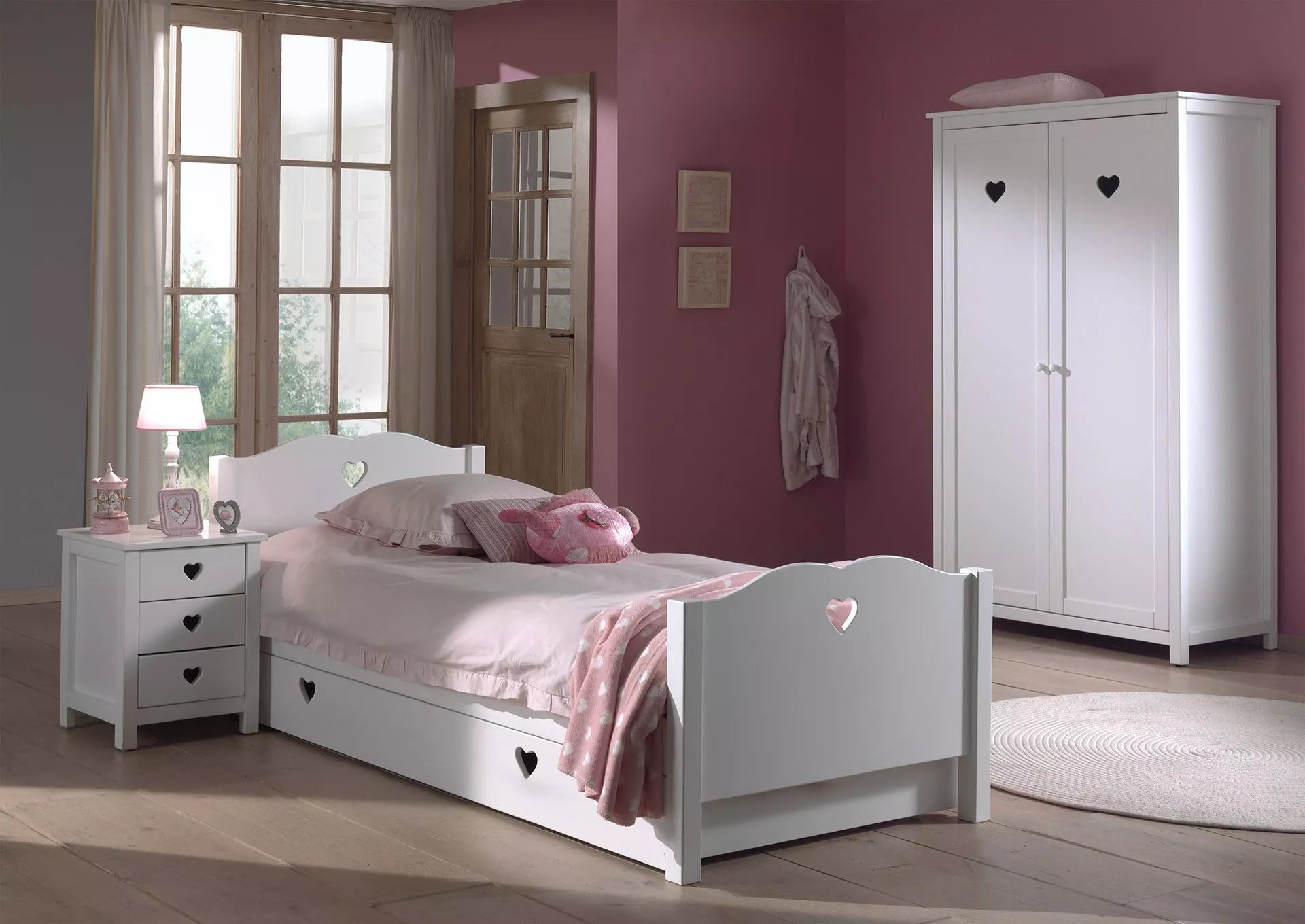 Amori bedside table - White