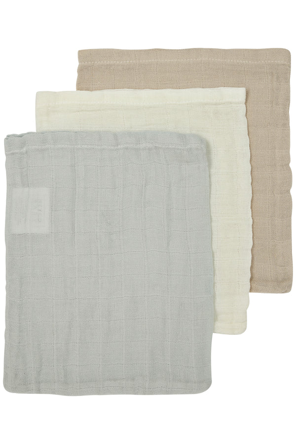 Hydrofiele washandjes 3-pack - div kleuren