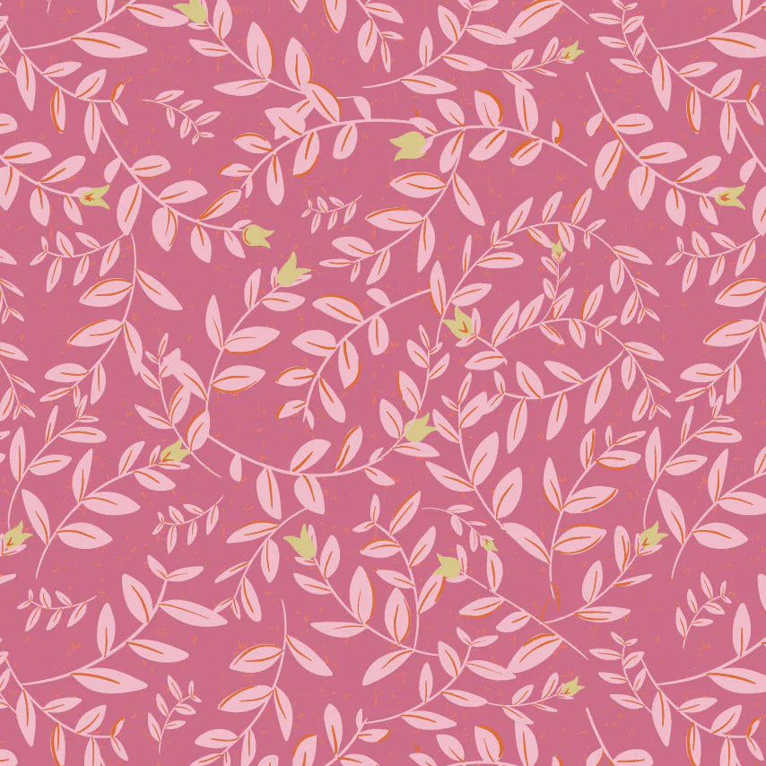 Behang Flora Fuchsia